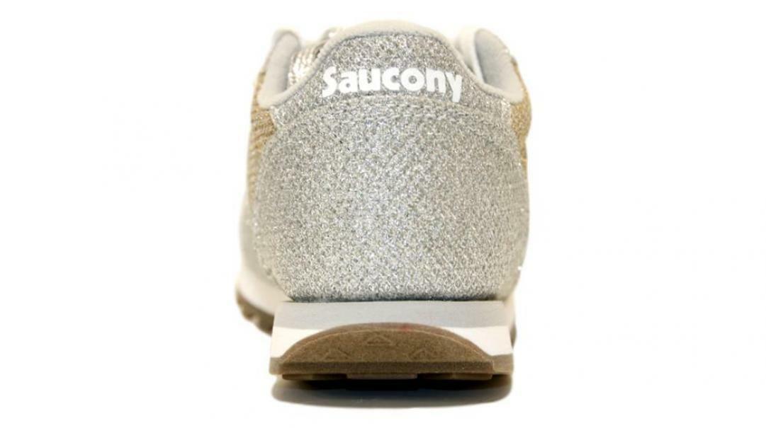 saucony saucony sneakers metallic sparkle bambina sk163034 argento