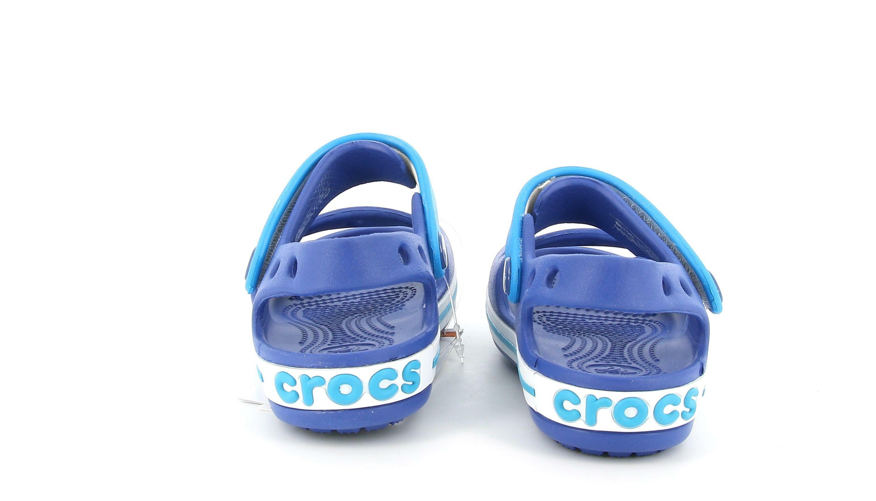 crocs crocs ciabatte bimbo 12856 blu sandalo con cinturino alla caviglia