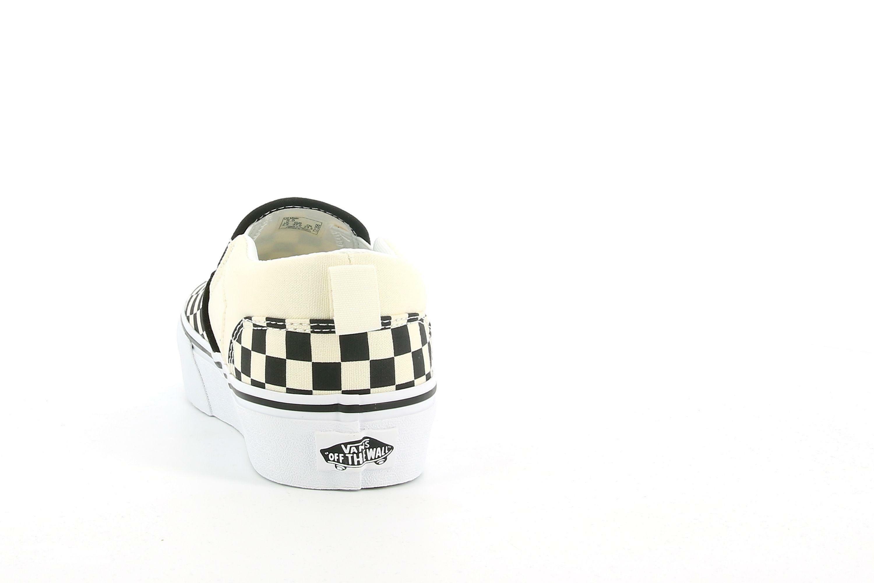 vans sneakers vans my asher yt checkerboard slip on vn0a4uvt5gx1. unisex, colore bianco