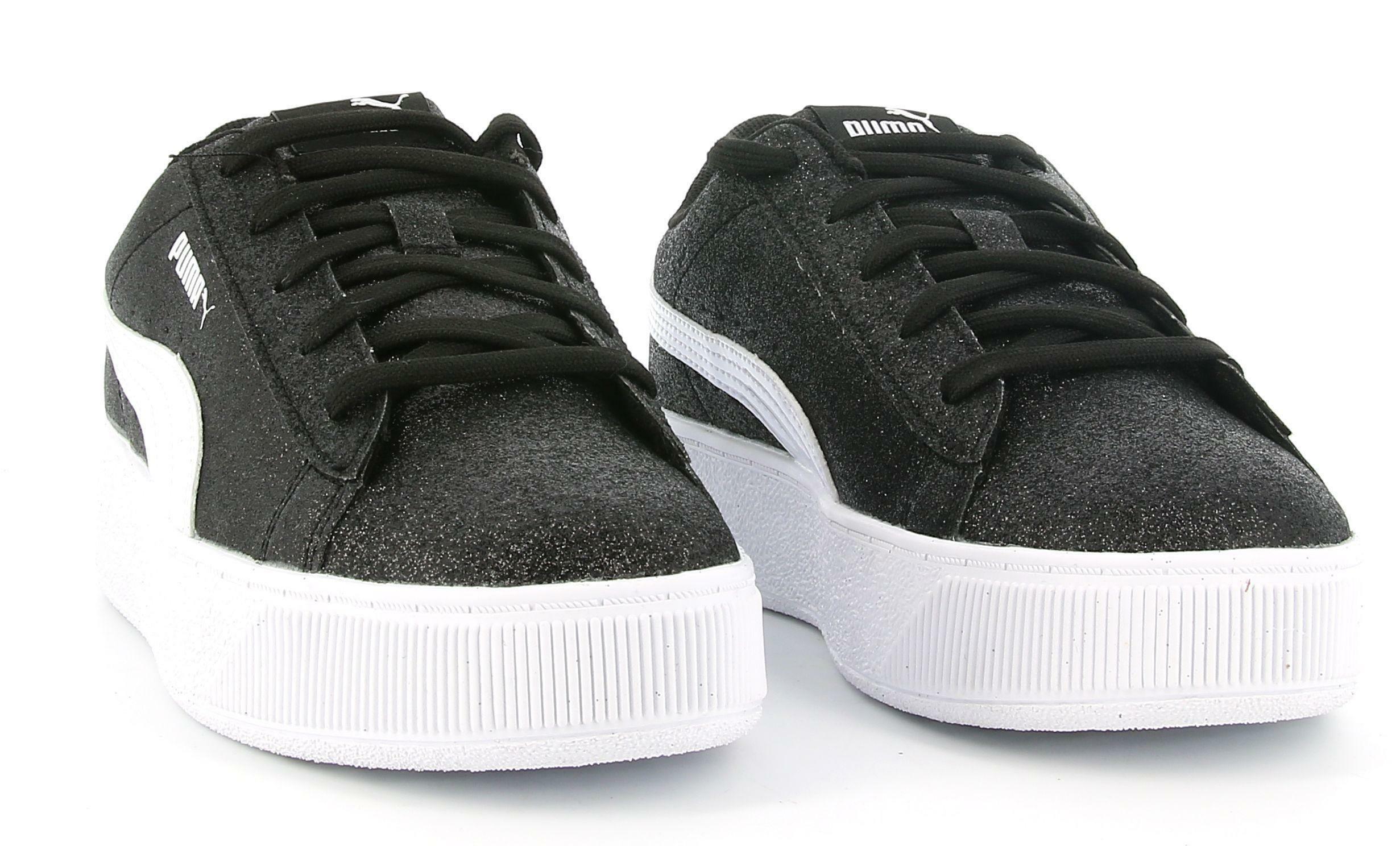 puma sneakers puma vikky platform glitz ps 370171 013. da bambina, colore nero