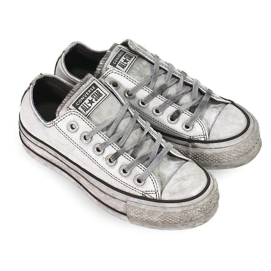 converse sneakers platform converse chuck taylor all star ox  562911c limited edition. da donna, colore bianco