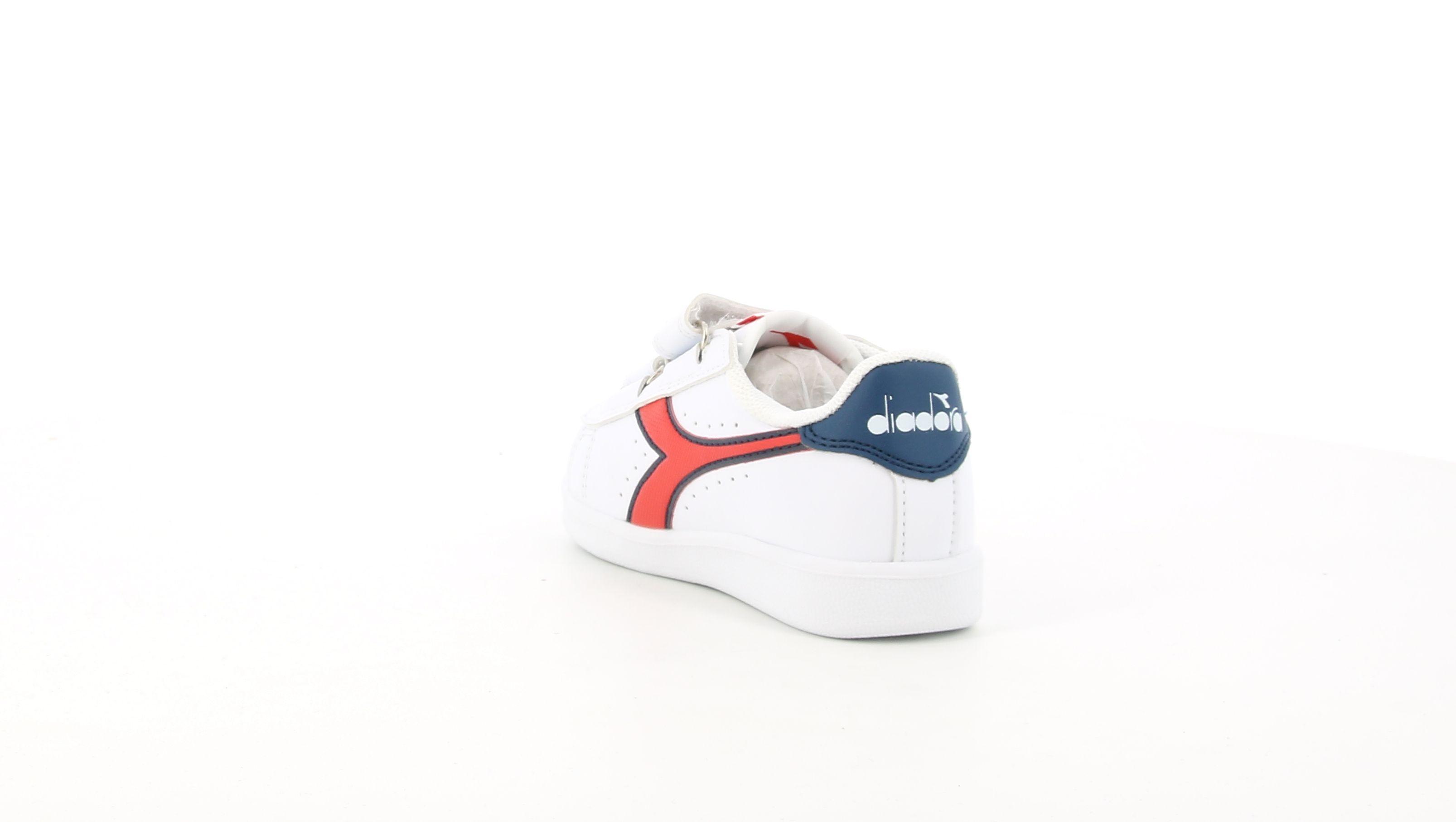 diadora sneakers diadora game p td 173339. da bambino, colore bianco/rosso