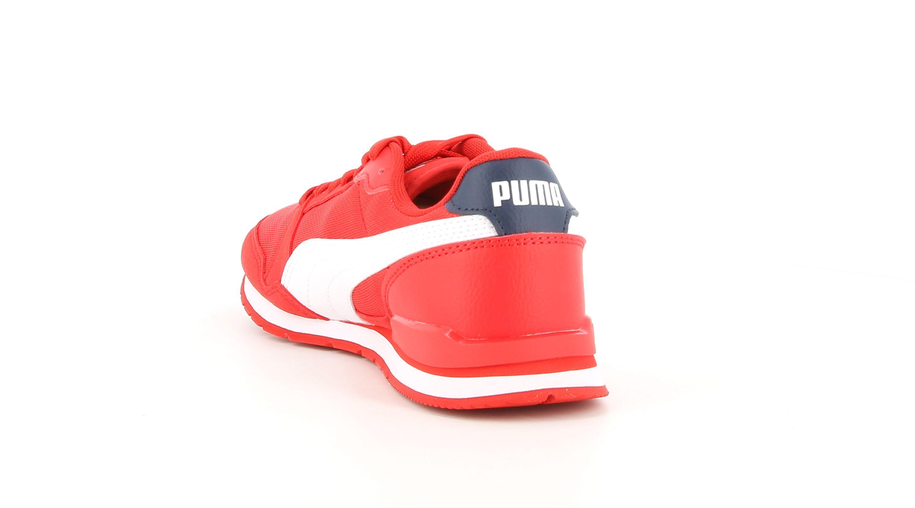 puma scarpa sportiva puma st runner v3 mesh jr 385510 04. da ragazzo, colore rosso