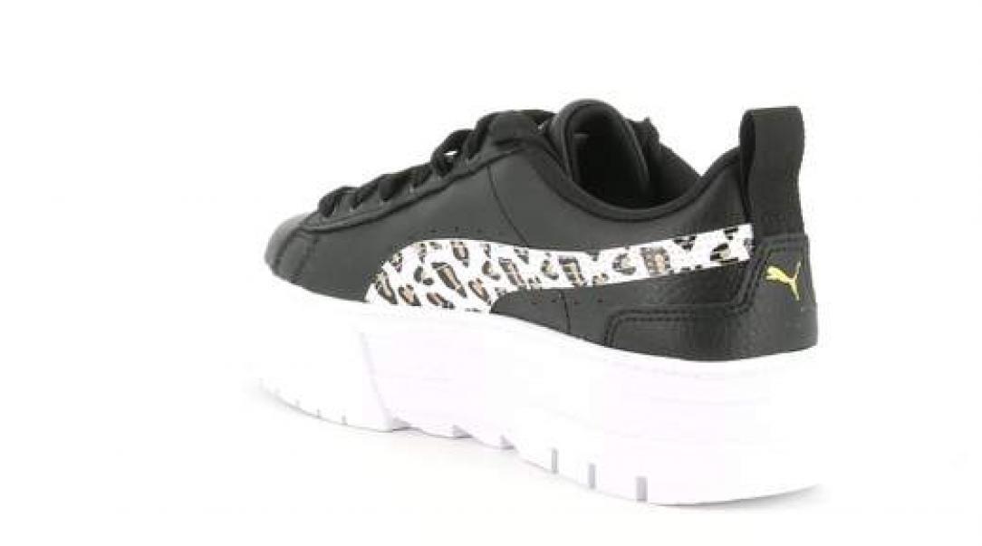 puma sneakers platform puma mayze wild jr 385696 02. da donna, colore nero