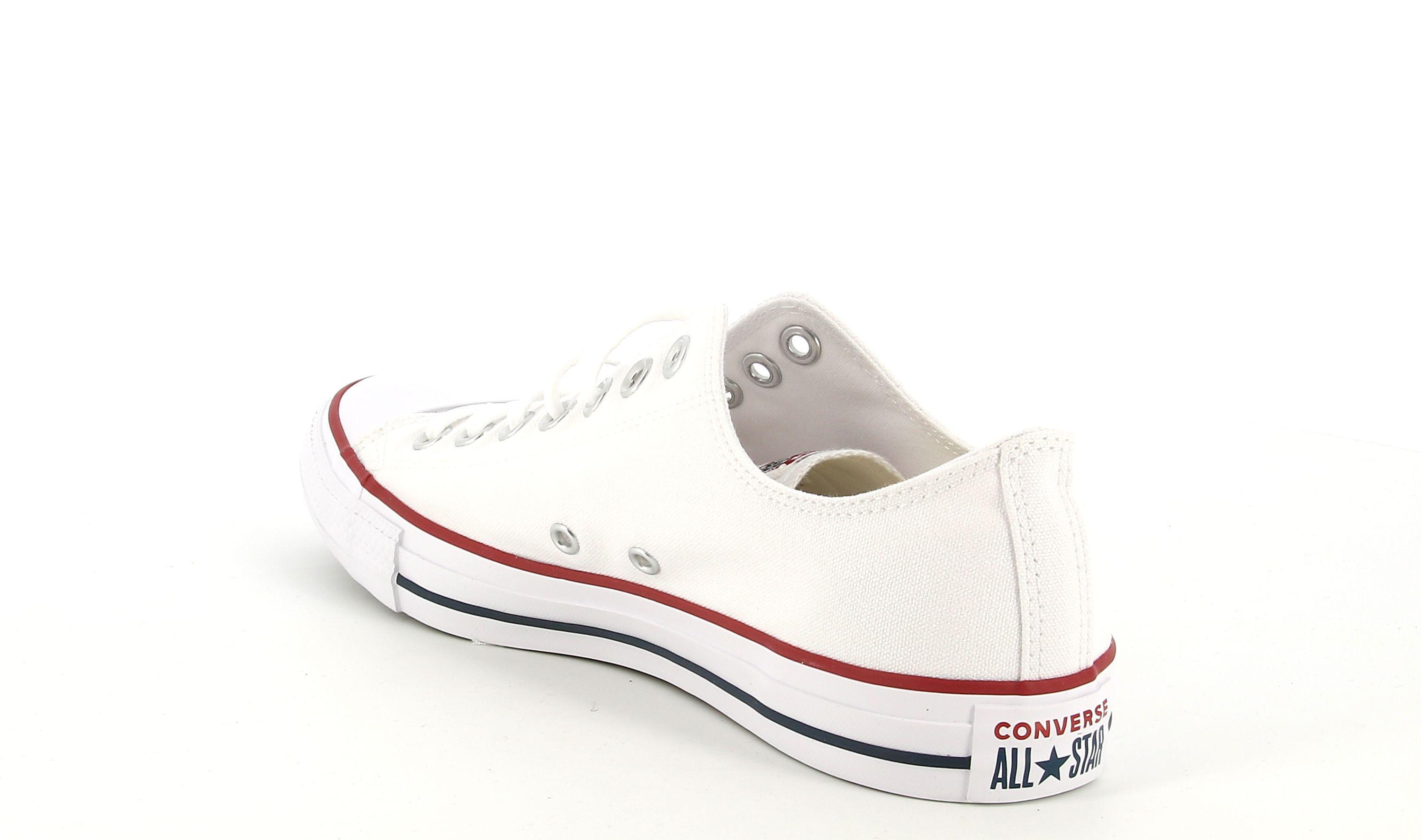 converse sneakers converse all star ox  m7652c. unisex, colore bianco