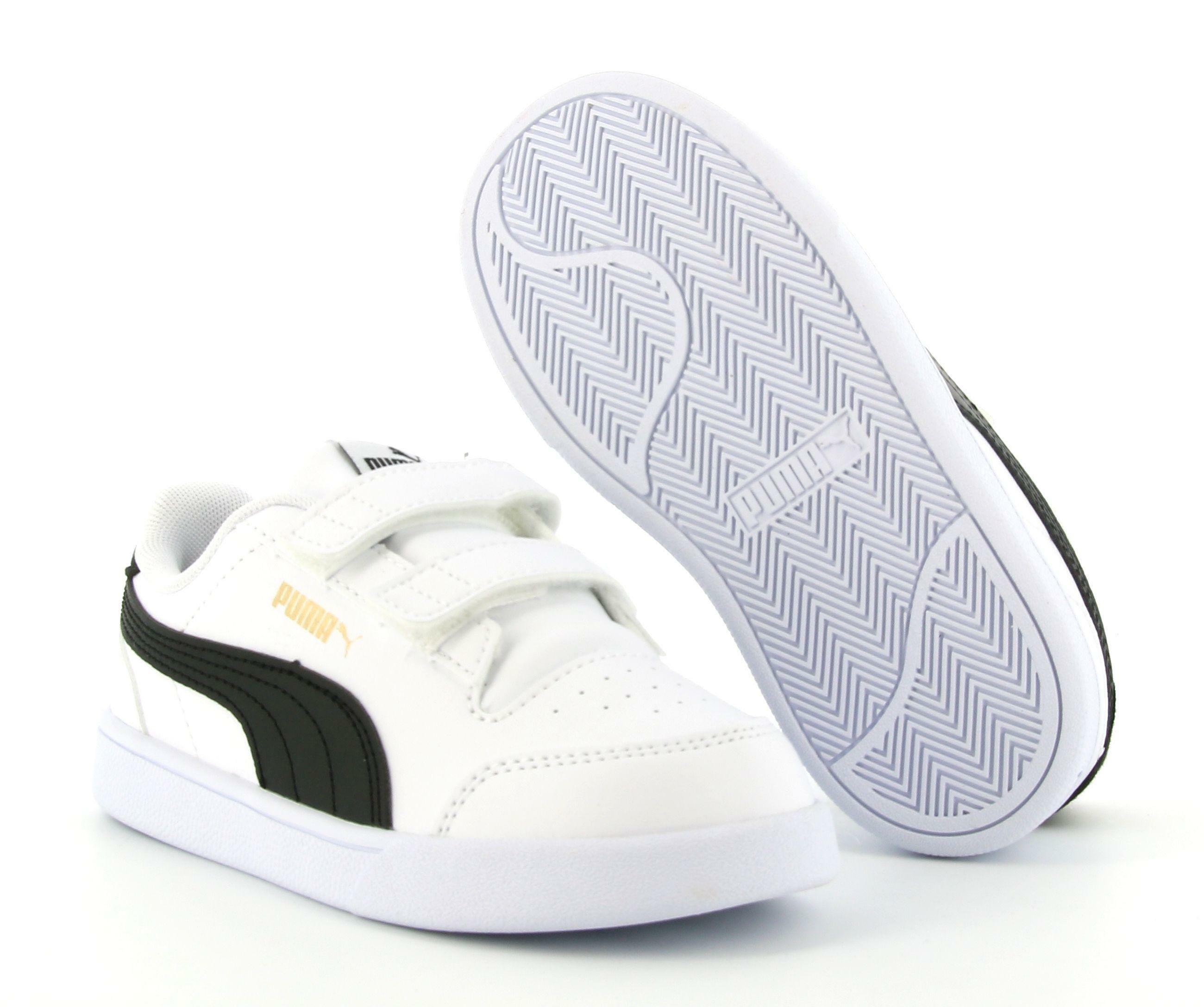 puma puma shuffle v inf 375690 002 sneaker bassa bambino bianca