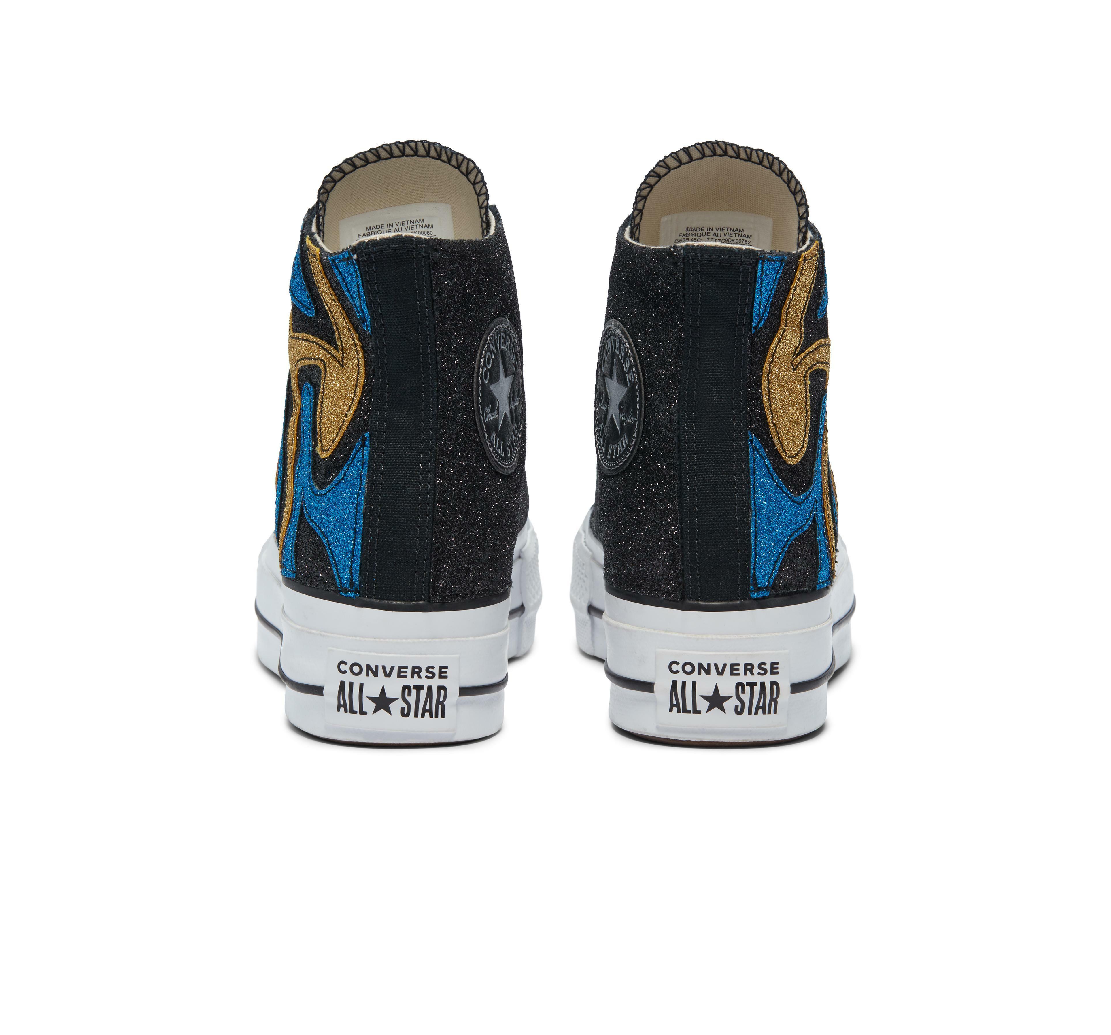converse sneakers alta converse ctas lift hi limited edition 569131c. da donna, colore nero