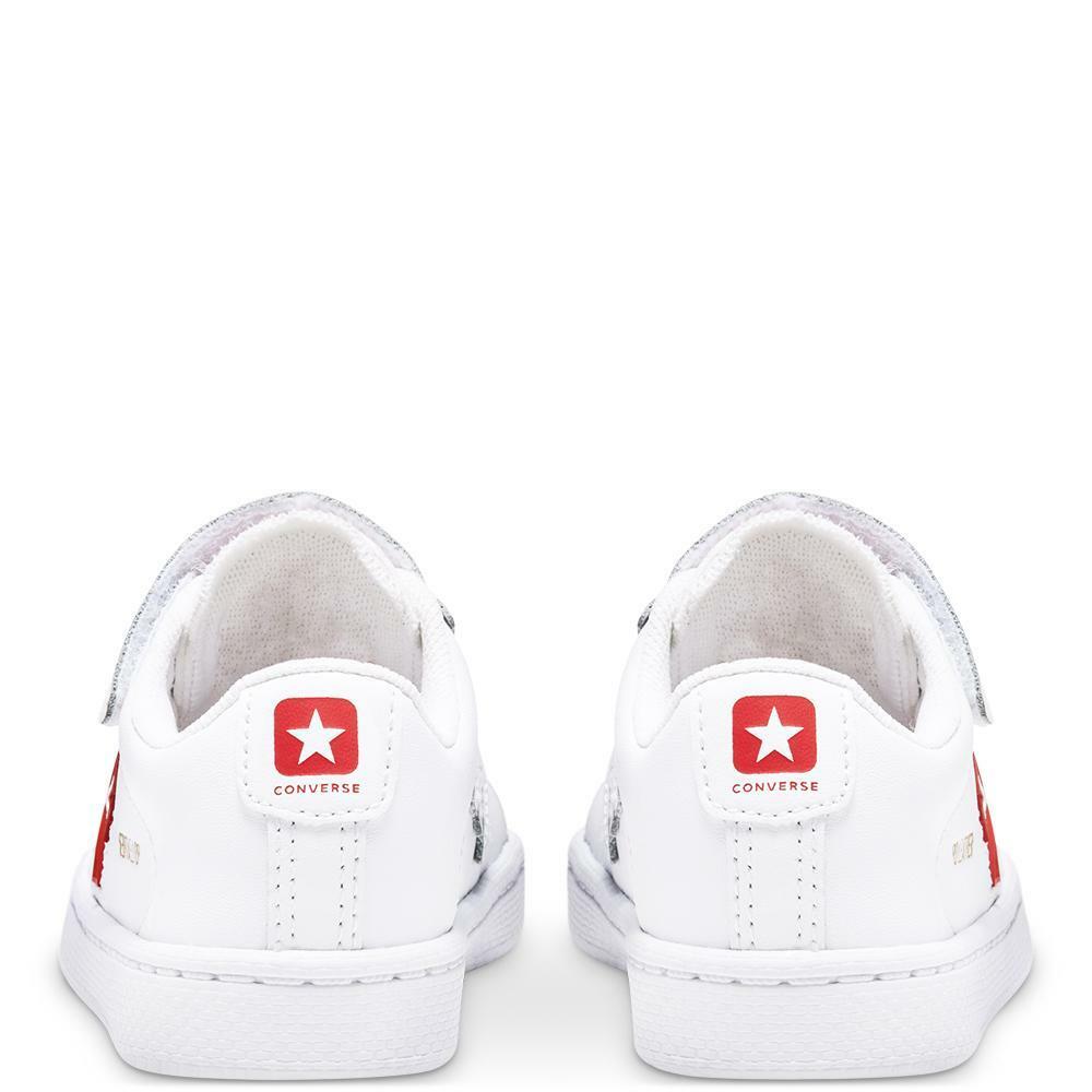 converse sneakers converse pro leather ox 768406c. da bambino, colore bianco