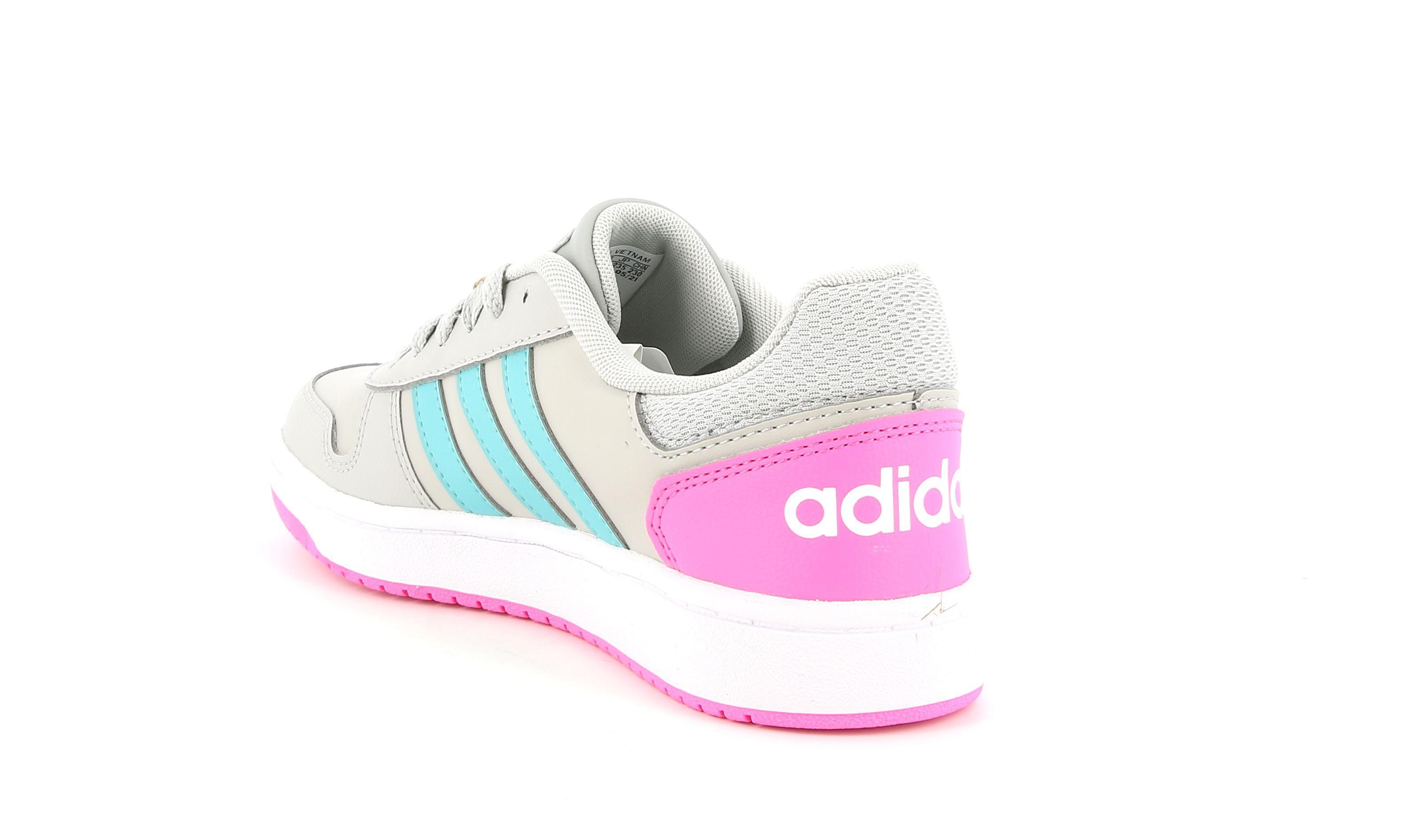 adidas sneakers adidas hoops 2.0 k h01546. da donna, colore grigio