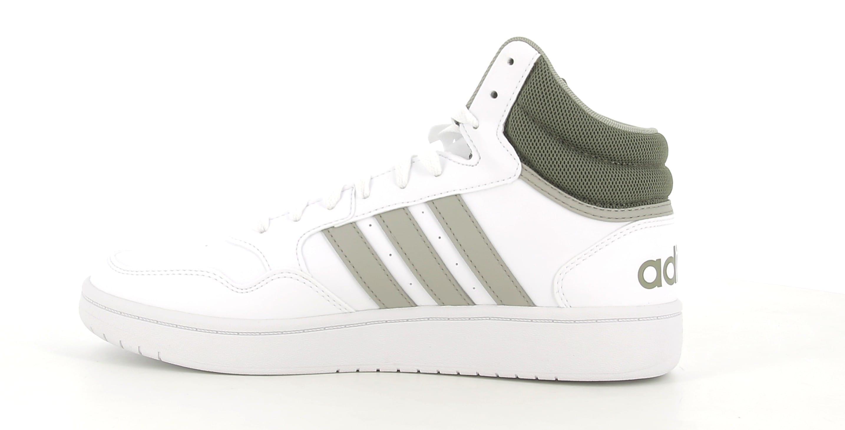 adidas sneakers adidas hoops 3.0 mid hp7894.da uomo,colore bianco/verde
