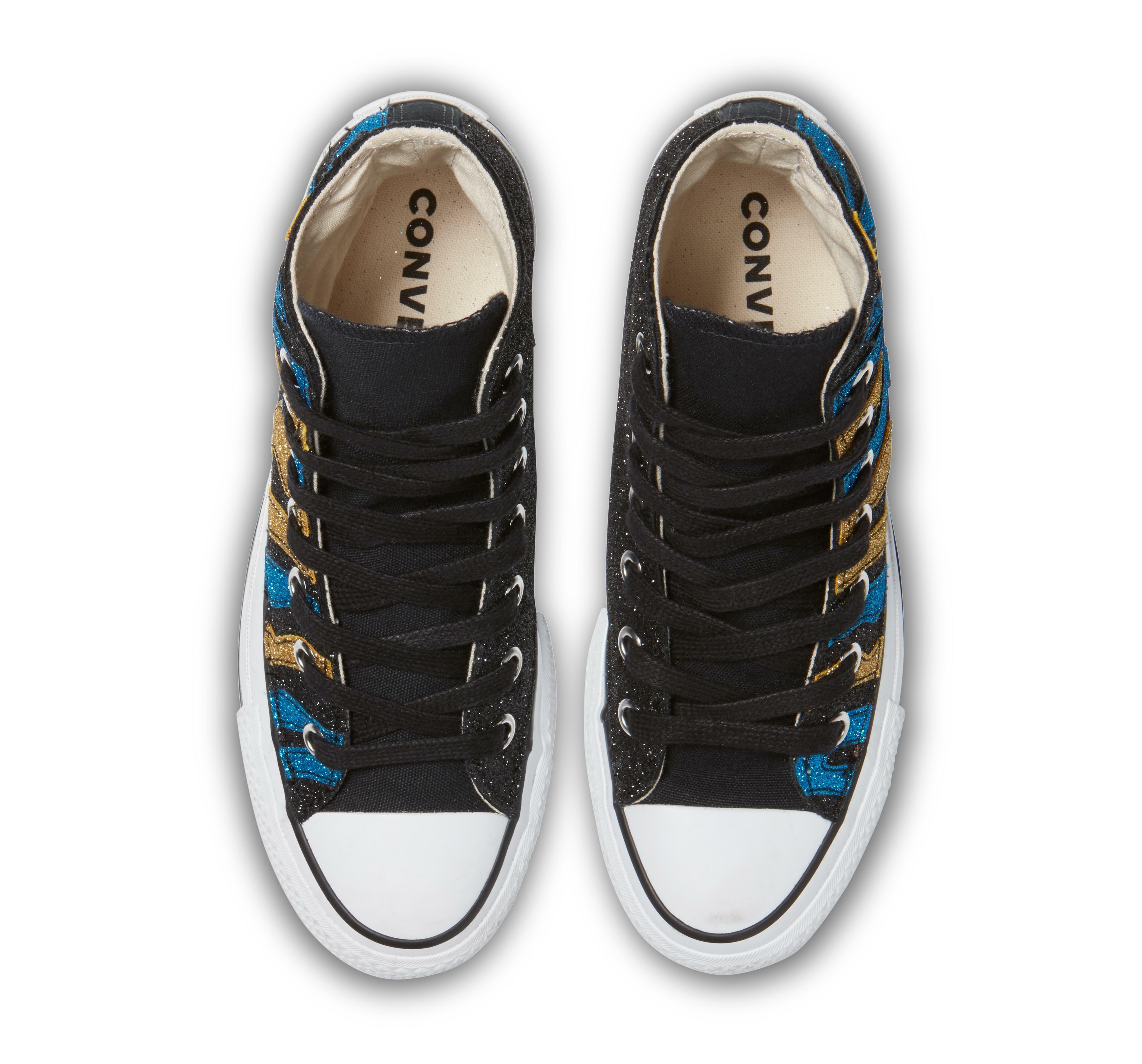 converse converse ctas lift hi limited edition 569131c  gold blue nero sneakers donna